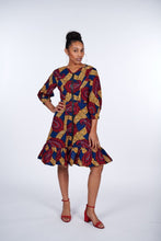 Load image into Gallery viewer, LONIMI AFRICAN PRINT JACKET DRESS