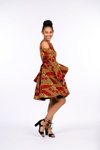 AYOOLA AFRICAN PRINT JACKET DRESS