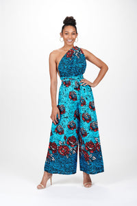 MANDLA AFRICAN PRINT INFINITY STYLE PALAZZO JUMPSUIT