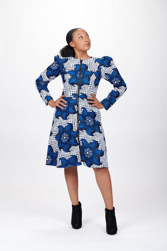 SAMARA AFRICAN PRINT JACKET DRESS