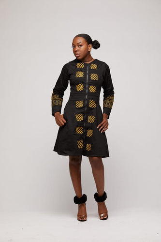 TOYE AFRICAN PRINT JACKET DRESS